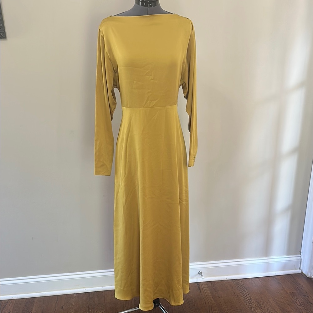 Kate Spade Mustard Yellow Long Sleeve Dress